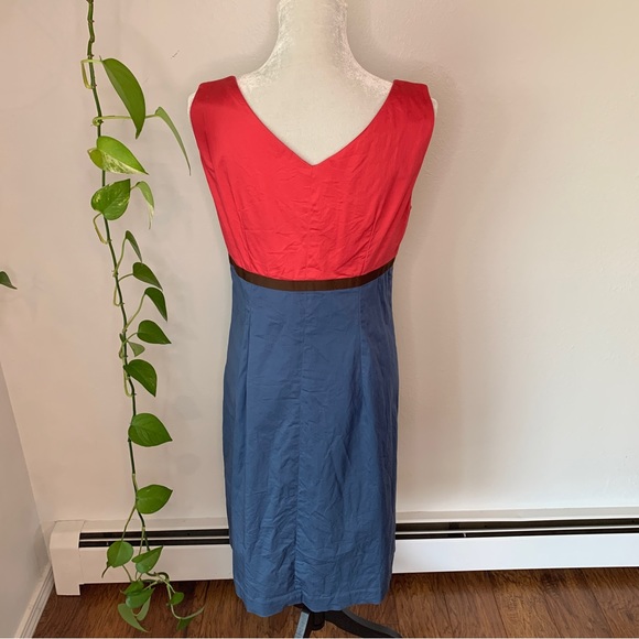 Boden Color Block Sheath Dress Size UK 14R=US 10R - Picture 2 of 10